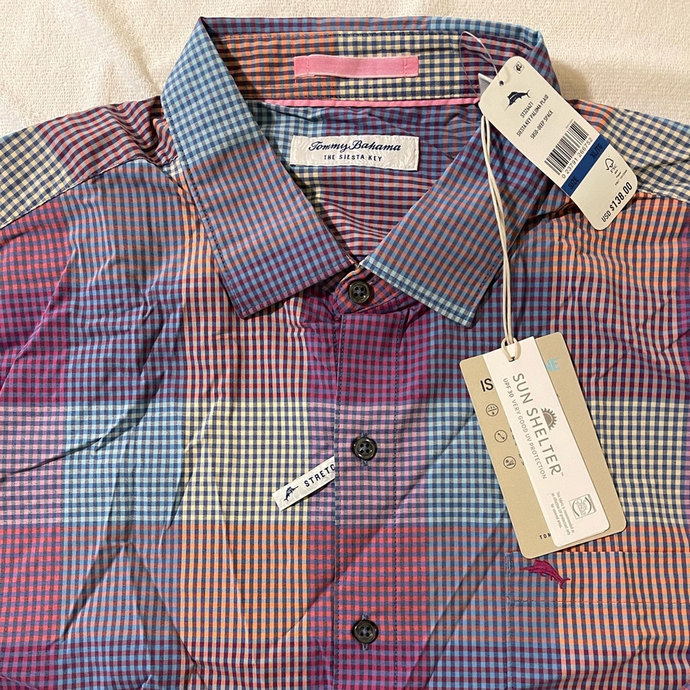 Tommy Bahama ‘The Siesta Key’ STRETCH button down shirt UPF 30